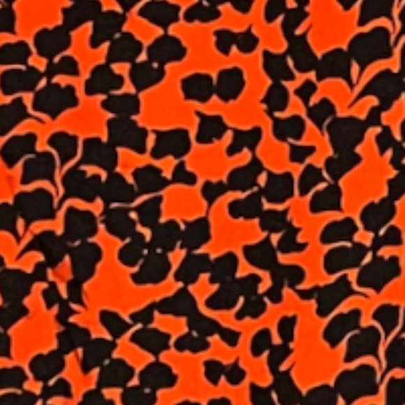 Equipment Femme Medium Red Printed Crew Neck 1/2 Sleeve Silk Shift Dress - Picture 4 of 7